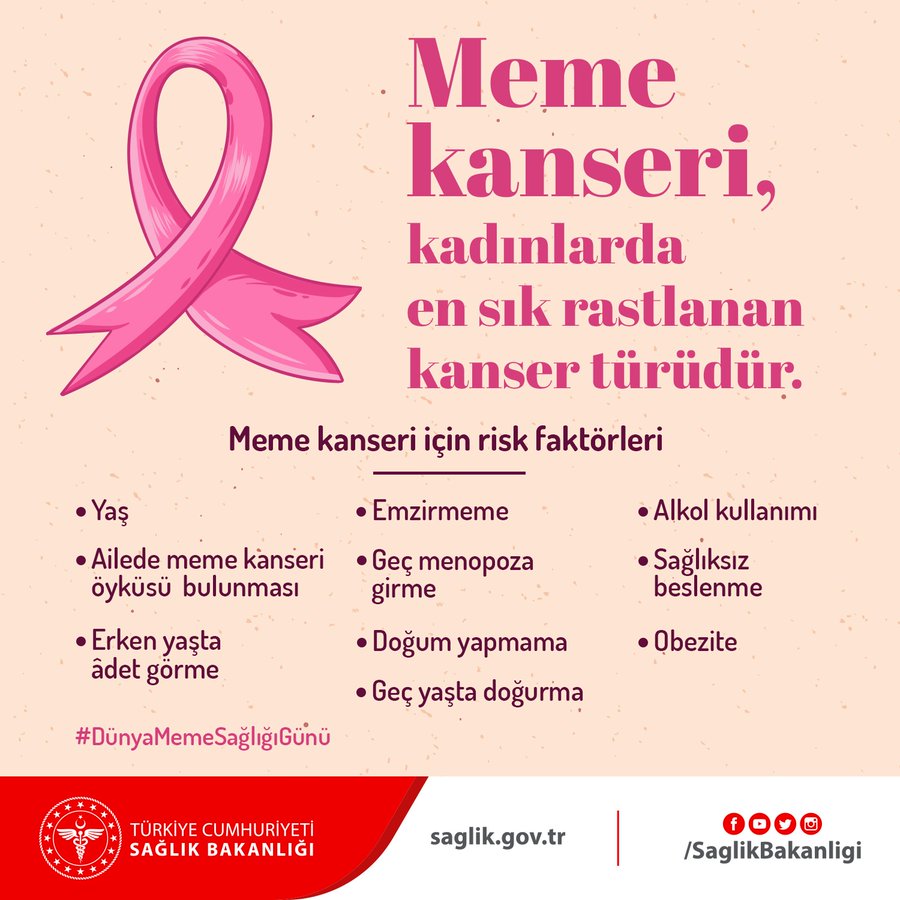 Meme Kanseri İ&ccedil;in Risk Fakt&ouml;rleri