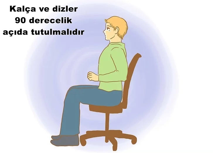 Kal&ccedil;a Protezi Ameliyatı SOnrası Oturuş	